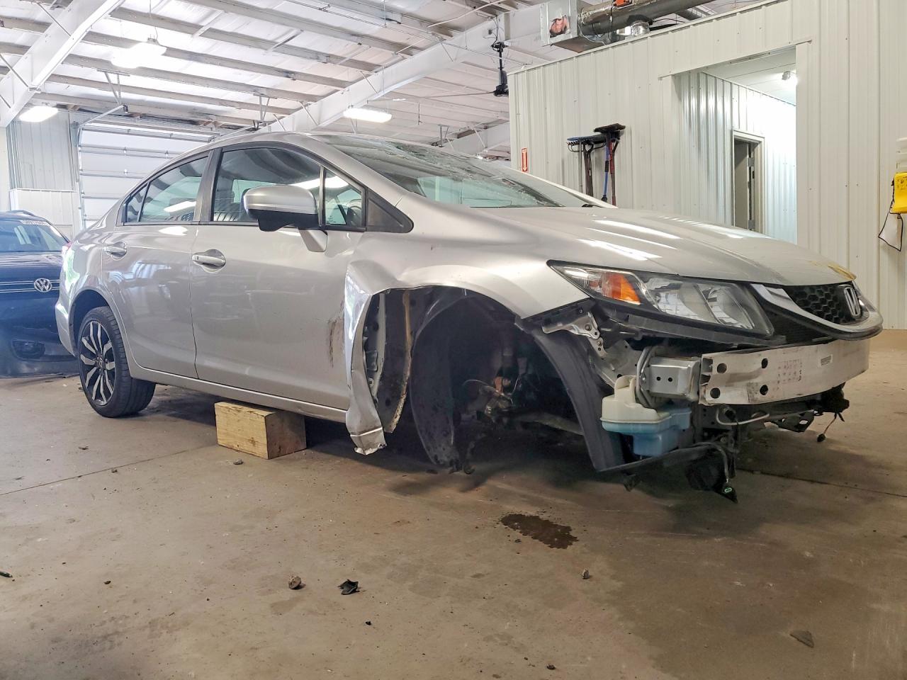 2015 Honda Civic Exl Silver vin: 19XFB2F90FE045705