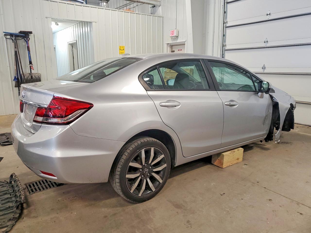 2015 Honda Civic Exl Silver vin: 19XFB2F90FE045705