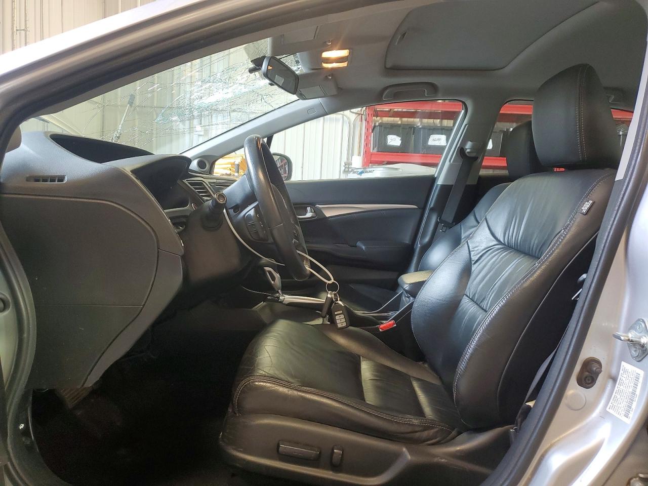 2015 Honda Civic Exl Silver vin: 19XFB2F90FE045705