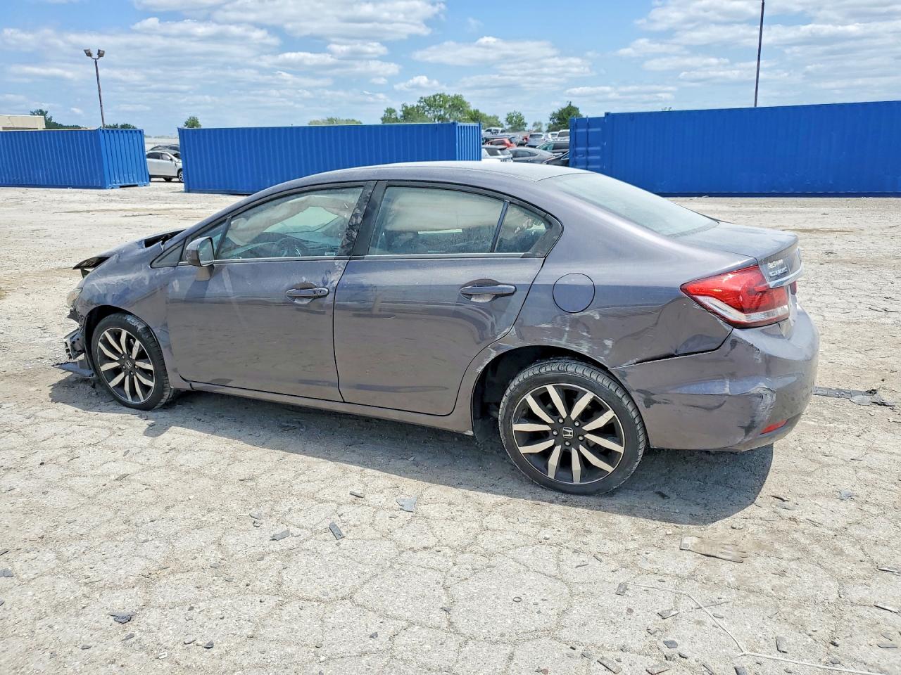 2015 Honda Civic Exl Gray vin: 19XFB2F90FE054307