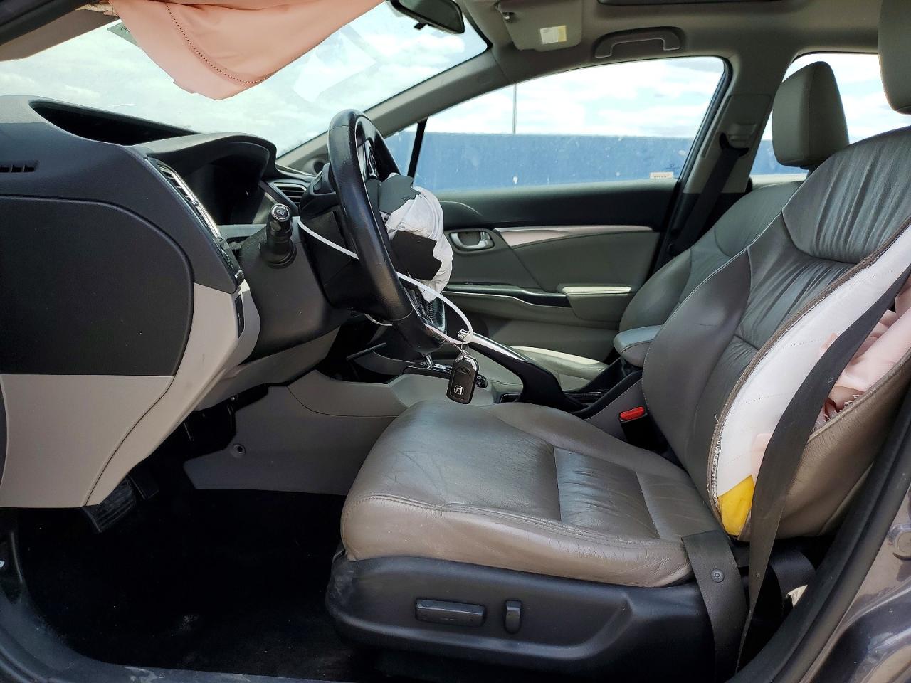 2015 Honda Civic Exl Gray vin: 19XFB2F90FE054307