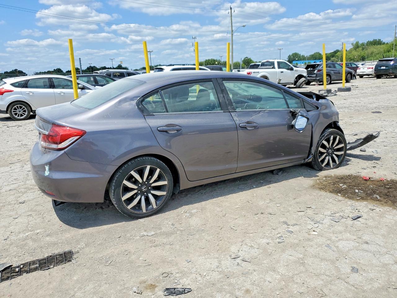 2015 Honda Civic Exl Gray vin: 19XFB2F90FE054307