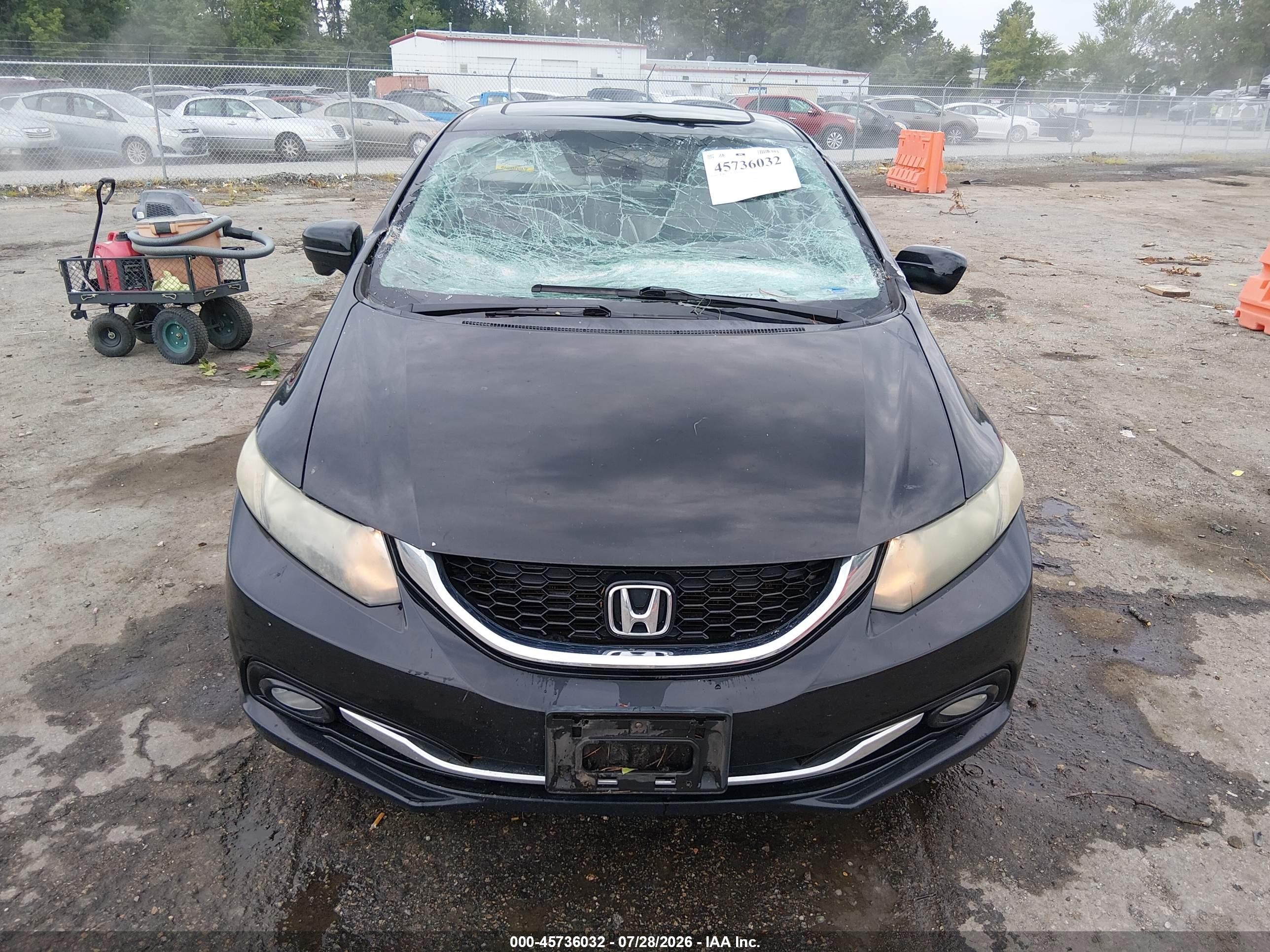 2015 Honda Civic Ex-l Black vin: 19XFB2F90FE055375