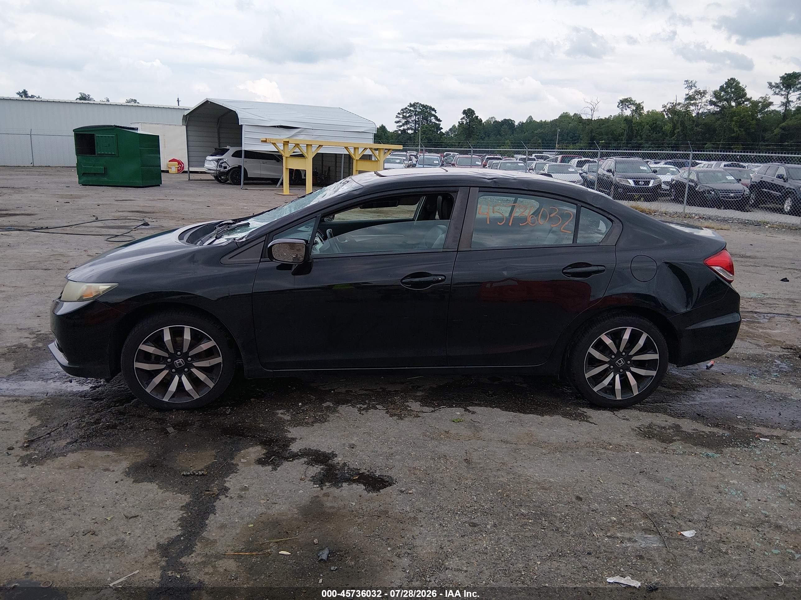 2015 Honda Civic Ex-l Black vin: 19XFB2F90FE055375