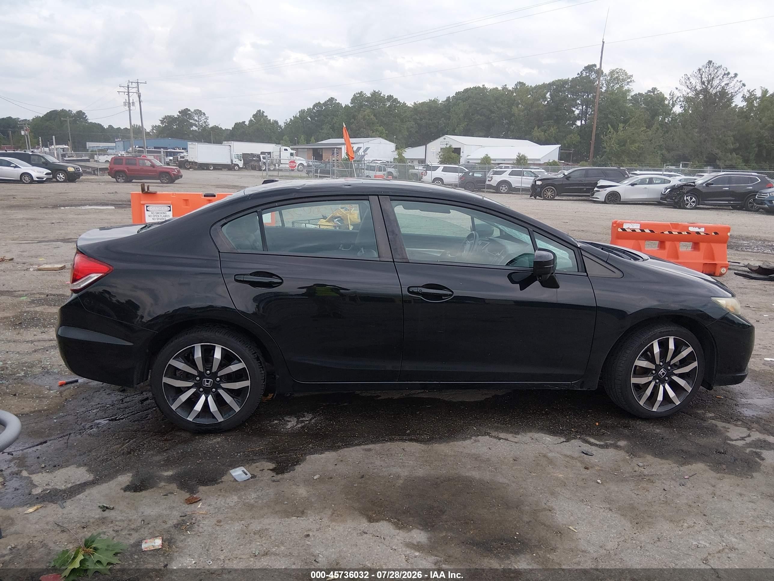 2015 Honda Civic Ex-l Black vin: 19XFB2F90FE055375