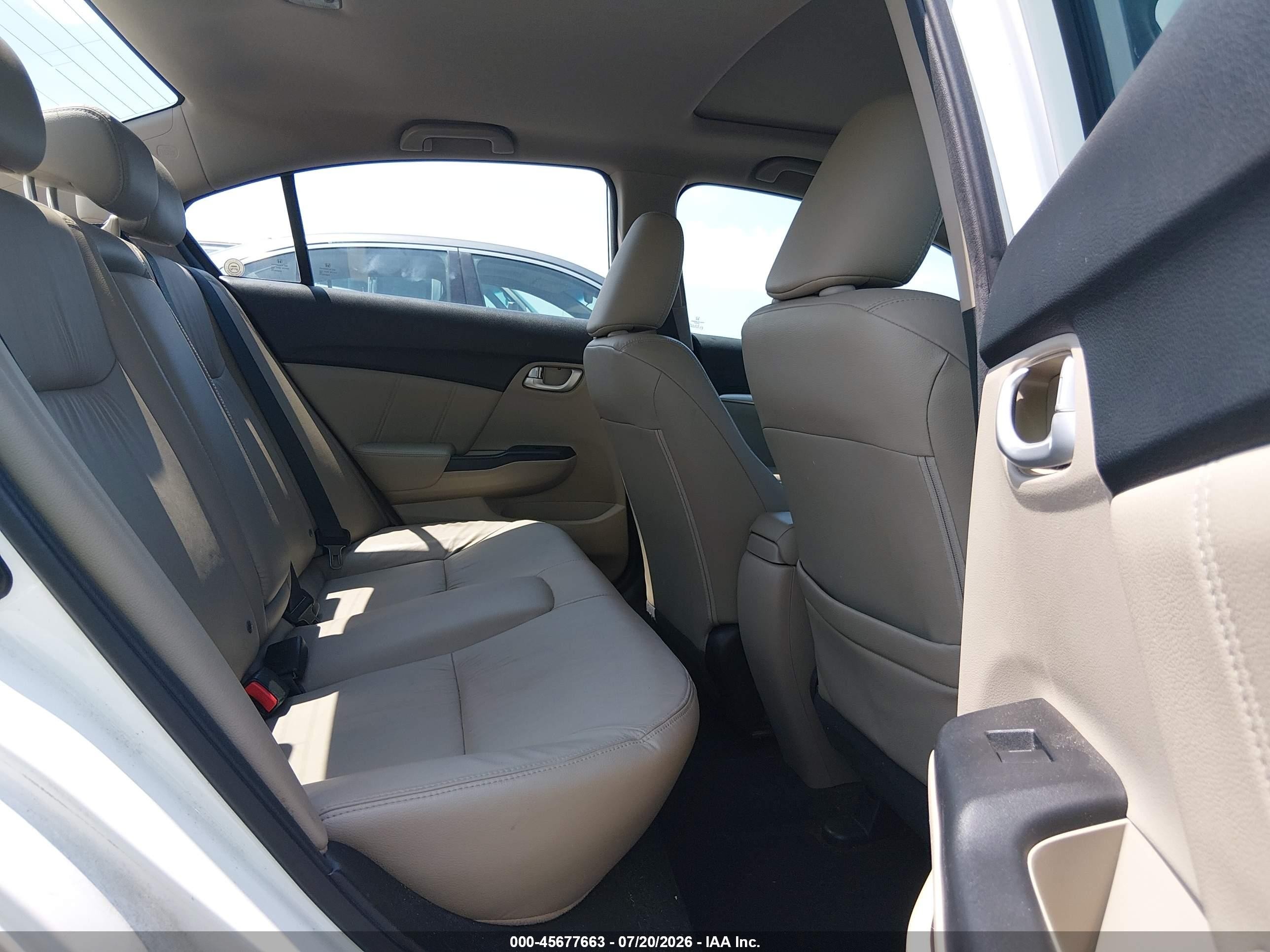 2015 Honda Civic Ex-l White vin: 19XFB2F90FE059054