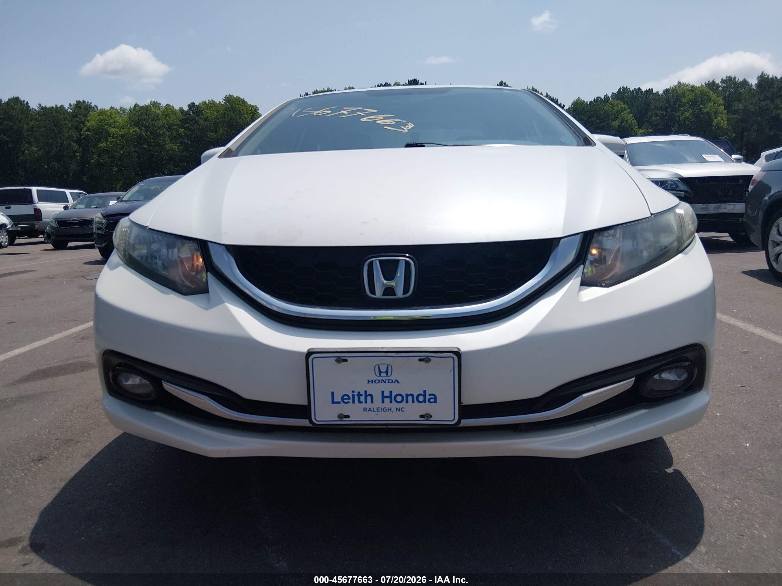2015 Honda Civic Ex-l White vin: 19XFB2F90FE059054