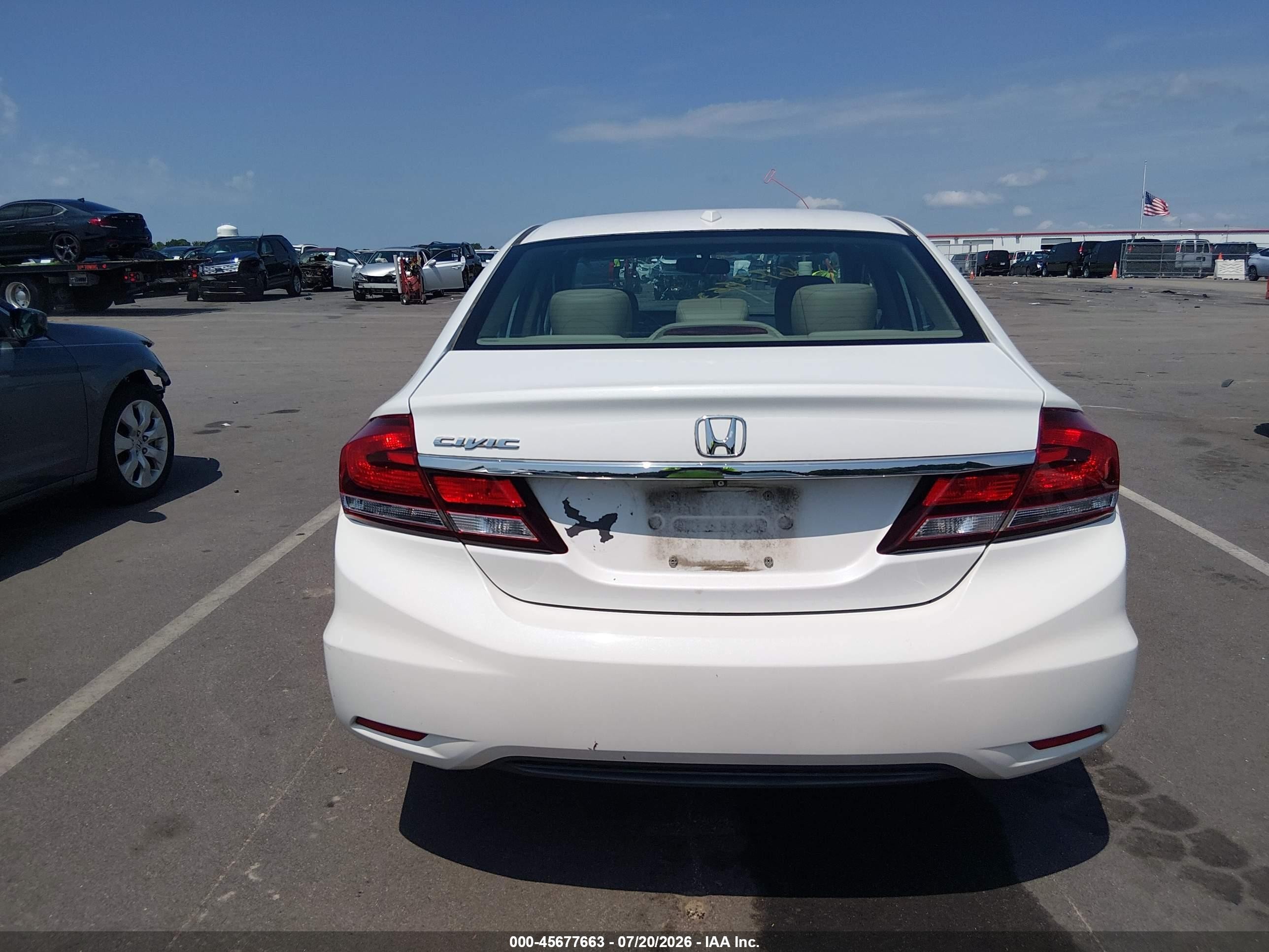 2015 Honda Civic Ex-l White vin: 19XFB2F90FE059054