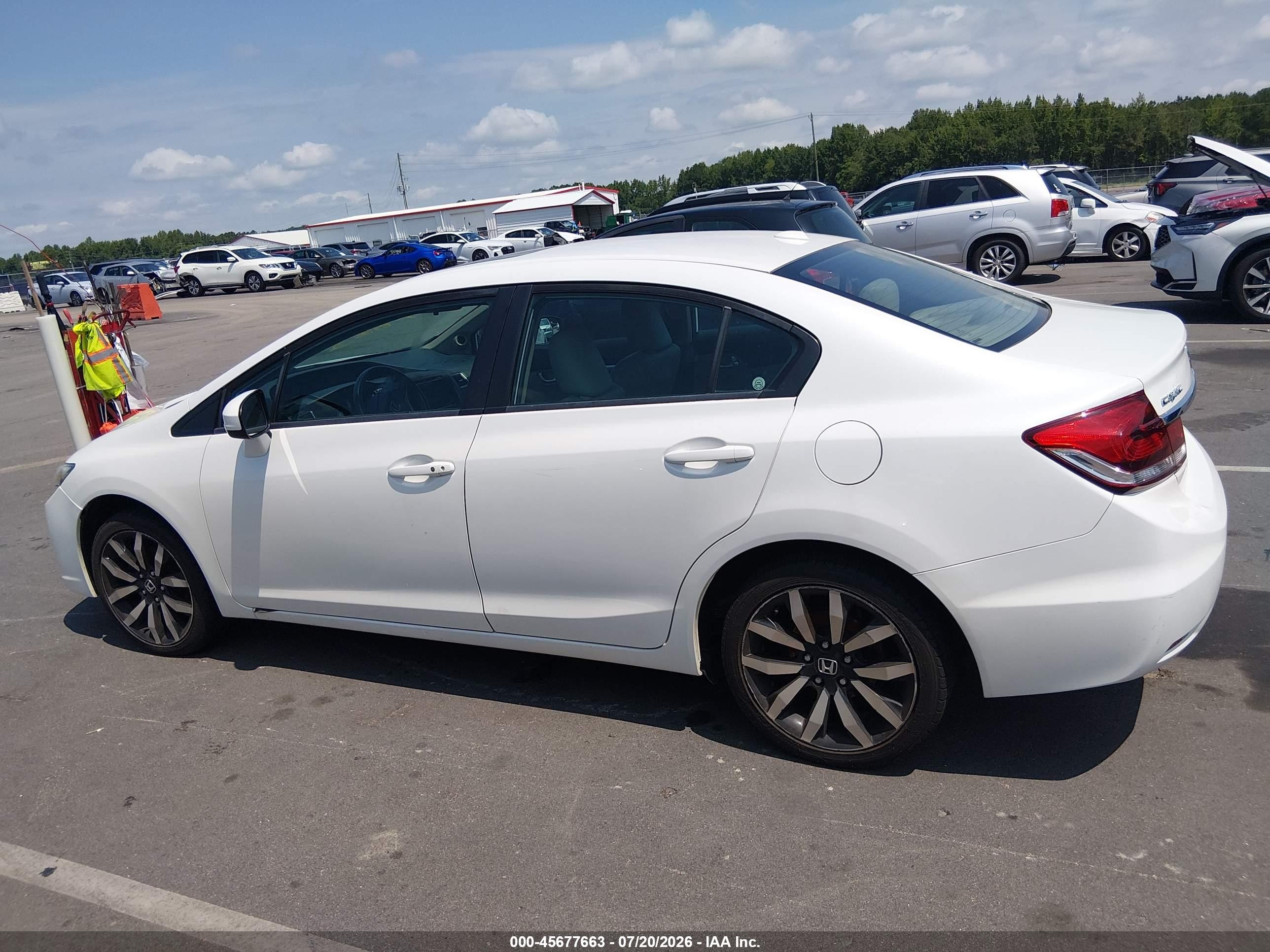 2015 Honda Civic Ex-l White vin: 19XFB2F90FE059054
