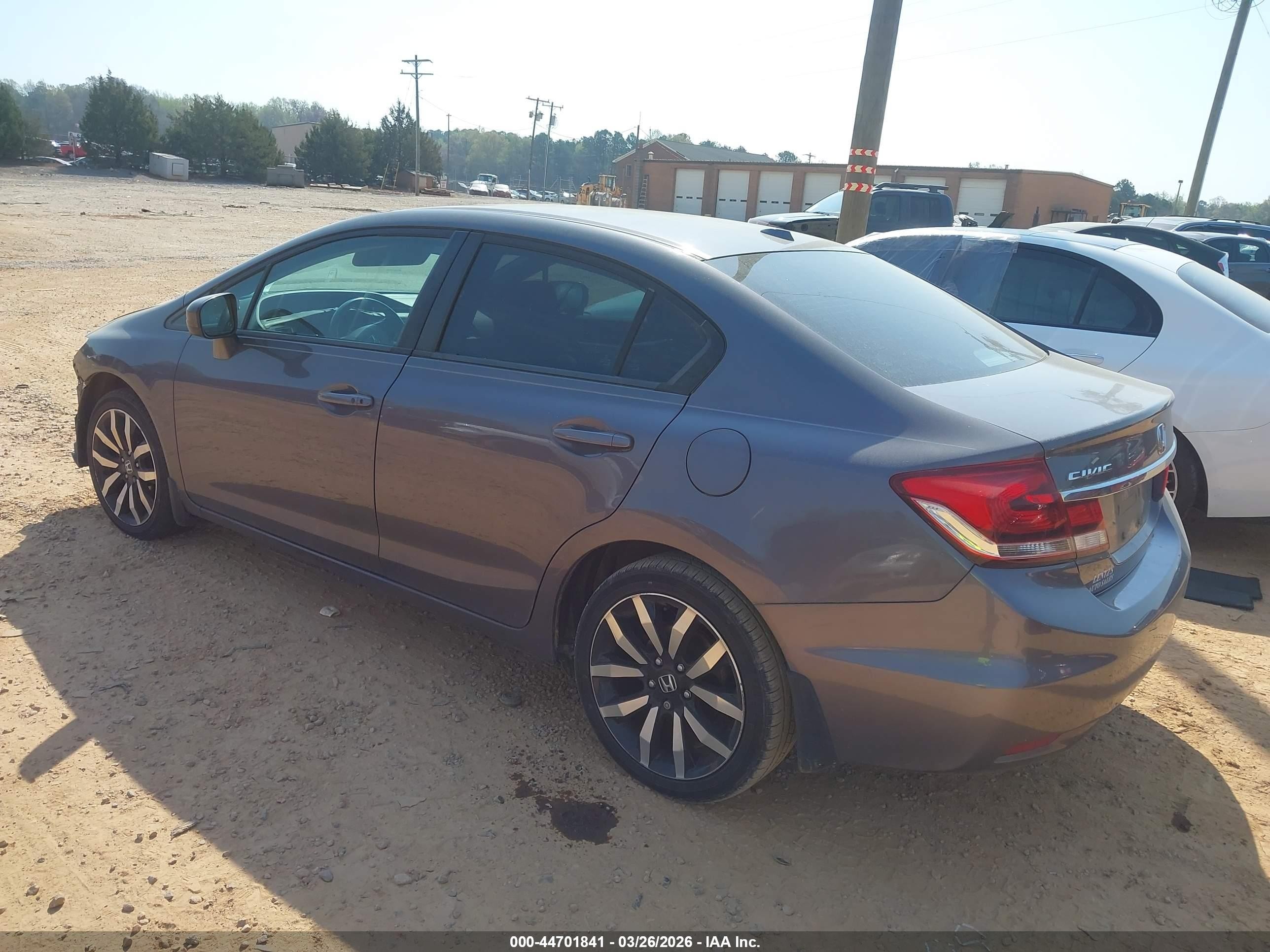2015 Honda Civic Ex-l Gray vin: 19XFB2F90FE061919