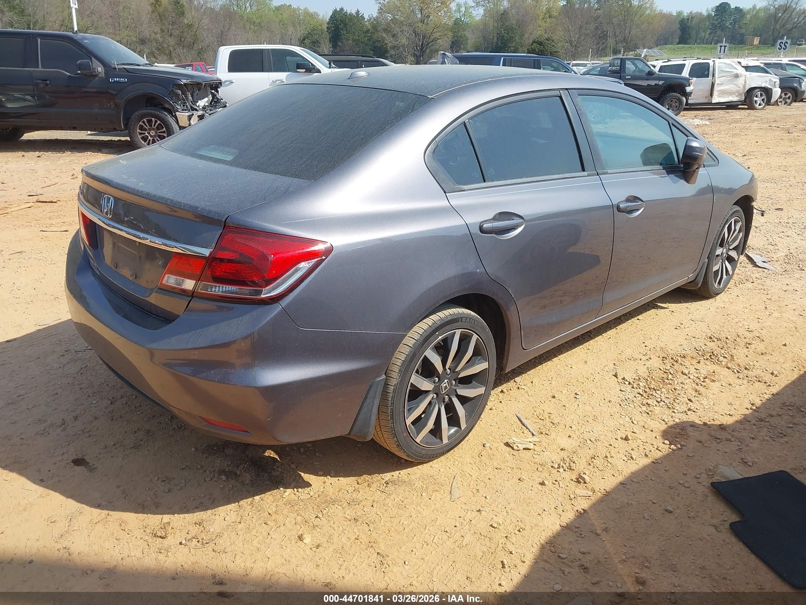 2015 Honda Civic Ex-l Gray vin: 19XFB2F90FE061919