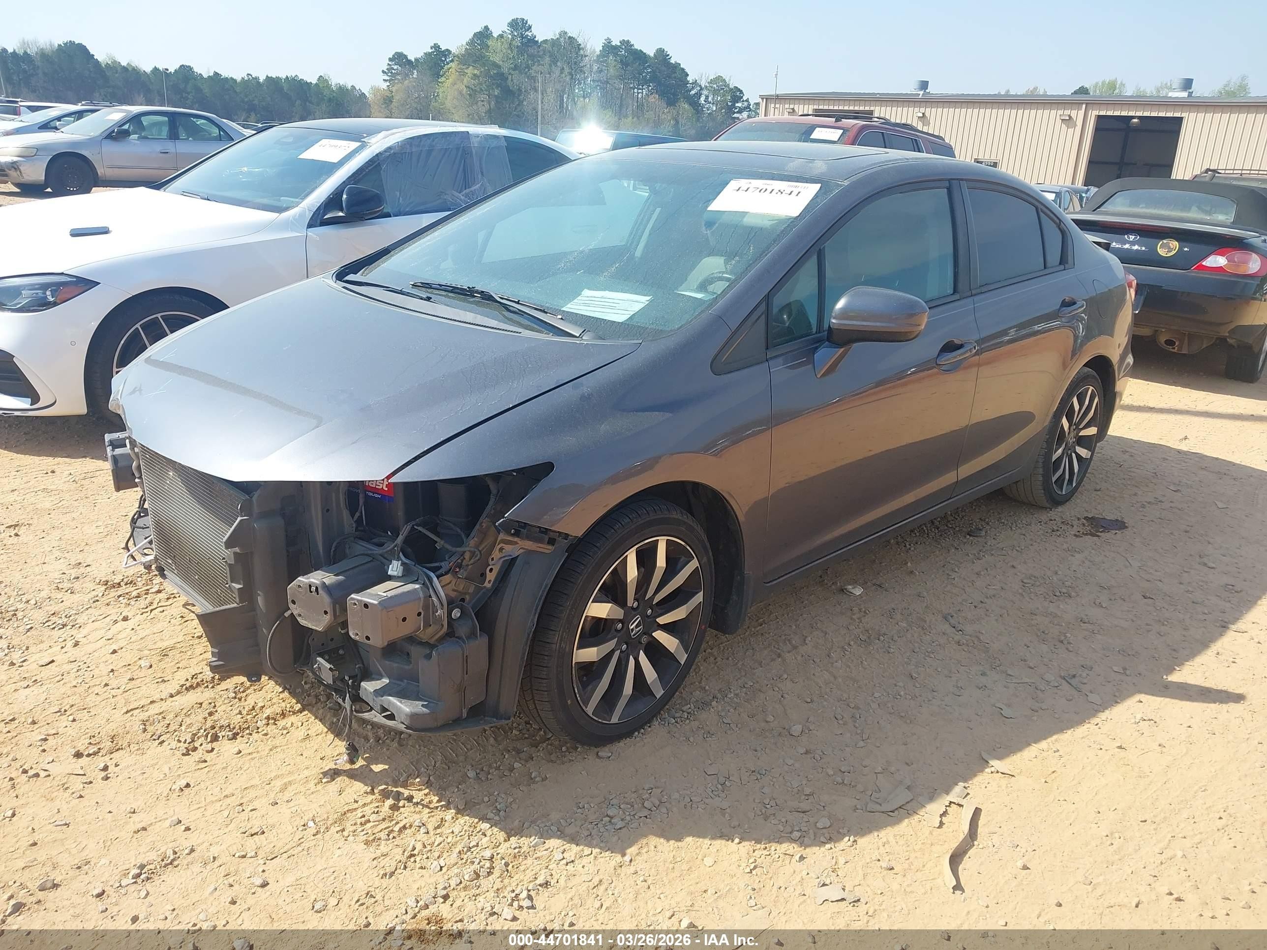 2015 Honda Civic Ex-l Gray vin: 19XFB2F90FE061919