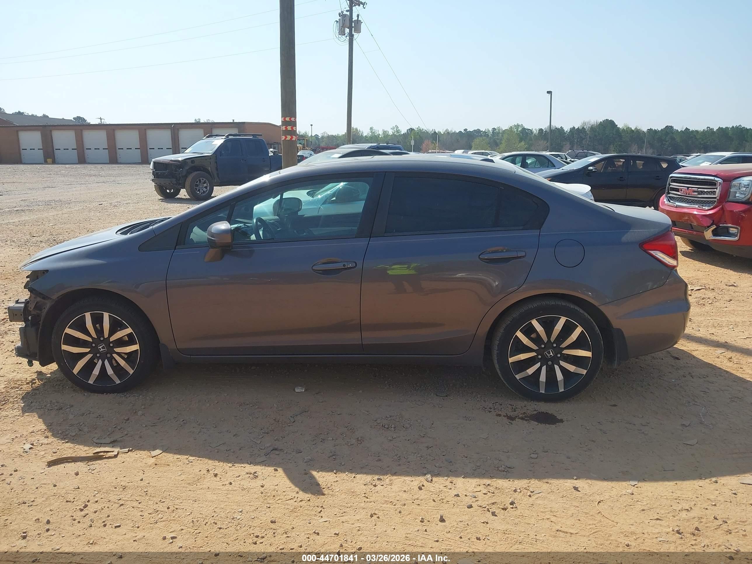 2015 Honda Civic Ex-l Gray vin: 19XFB2F90FE061919