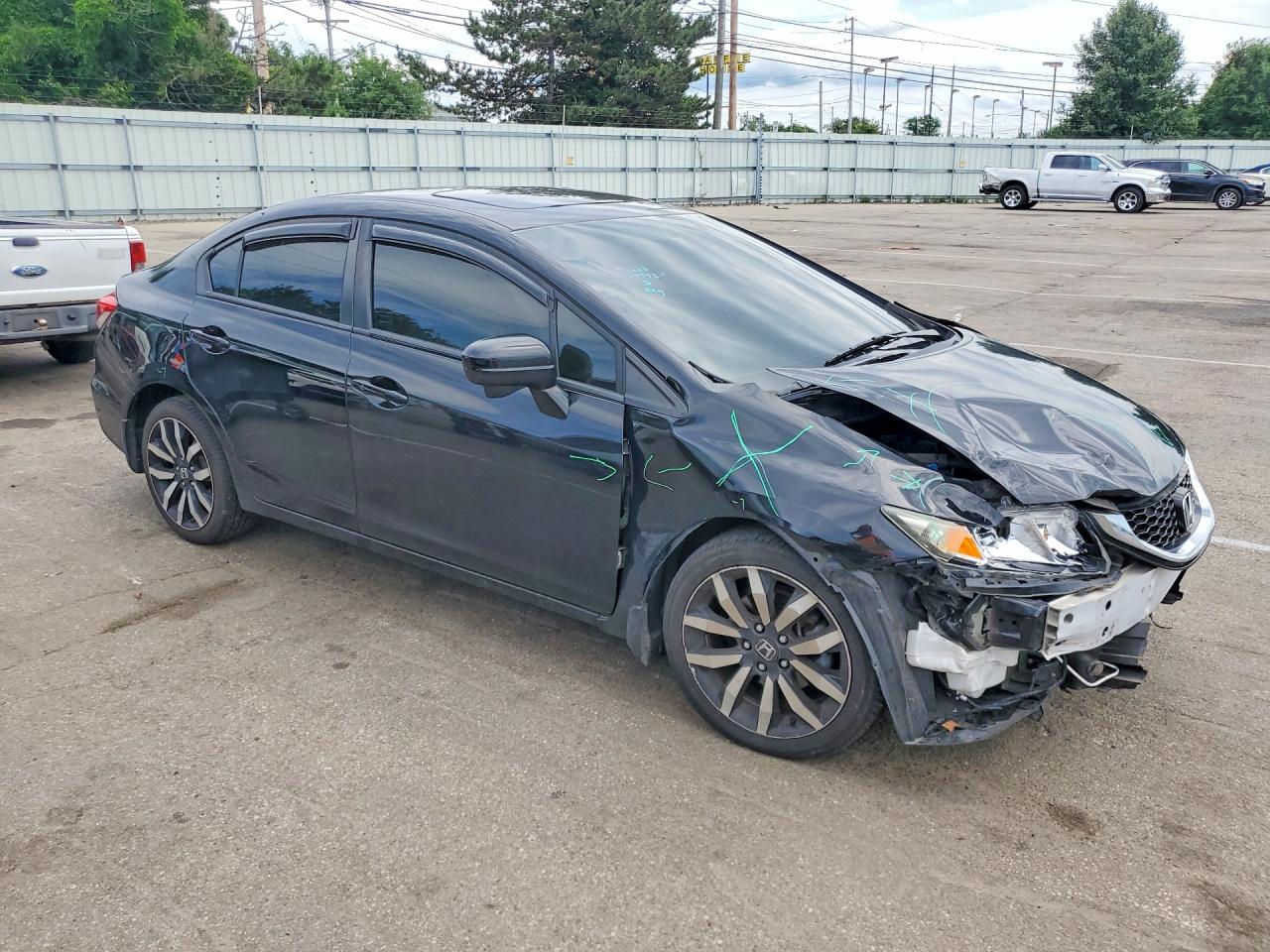 2015 Honda Civic Exl Black vin: 19XFB2F90FE074993