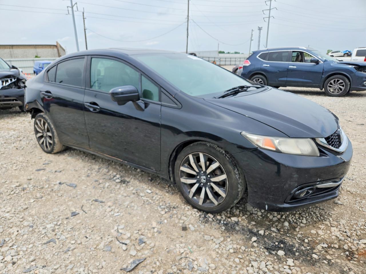 2015 Honda Civic Exl Черный vin: 19XFB2F90FE086495
