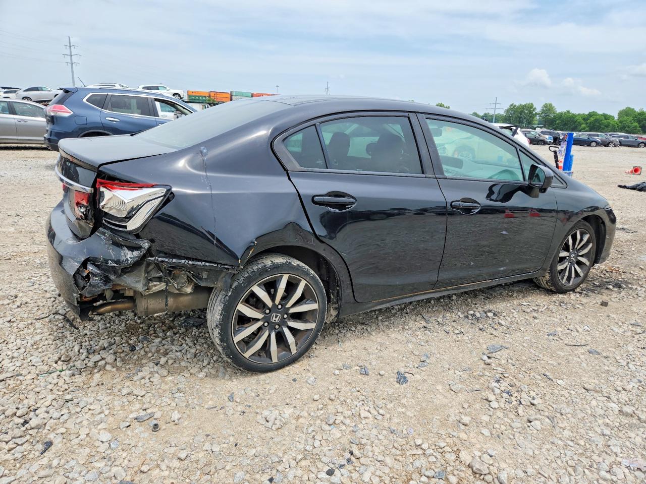2015 Honda Civic Exl Черный vin: 19XFB2F90FE086495