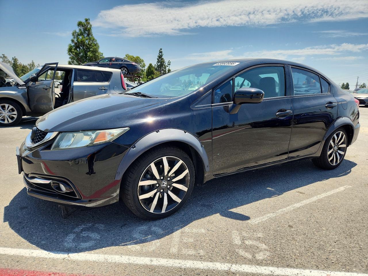 2015 Honda Civic Exl Black vin: 19XFB2F90FE206215