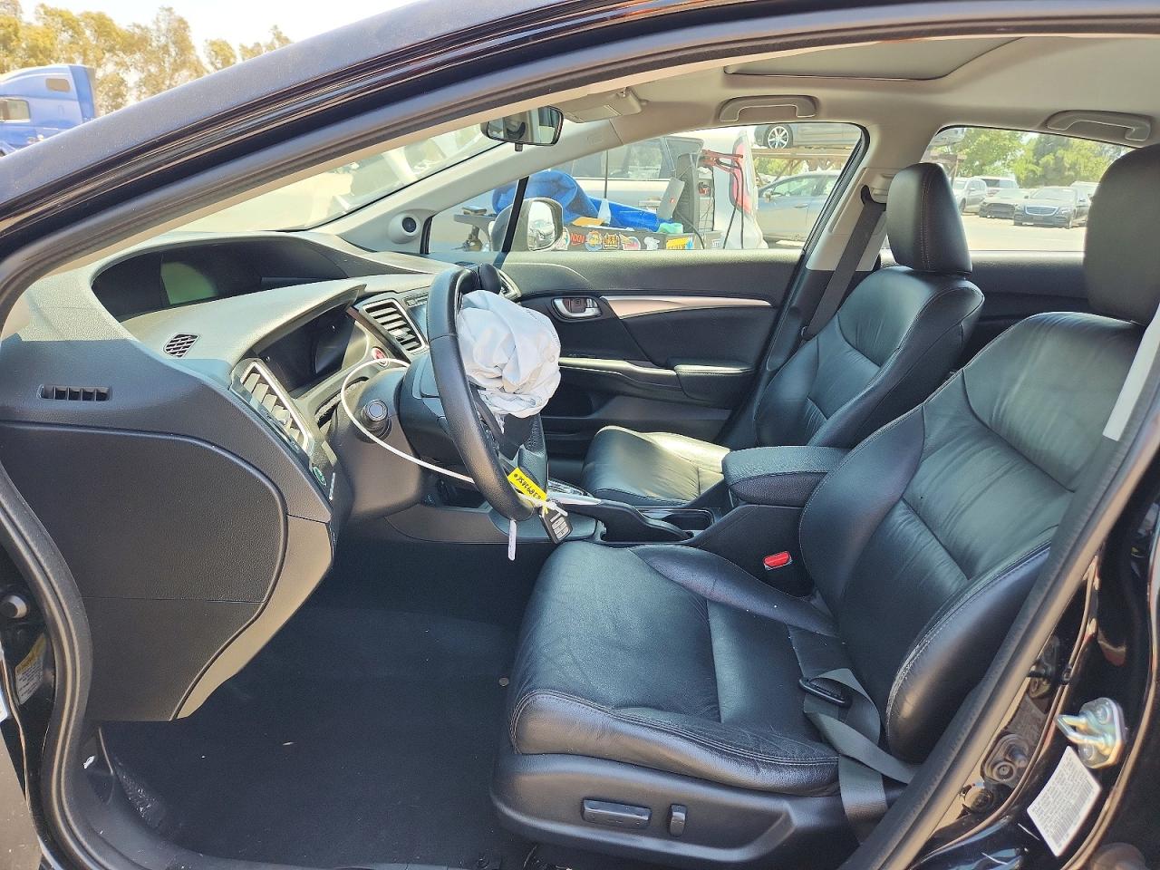 2015 Honda Civic Exl Black vin: 19XFB2F90FE206215
