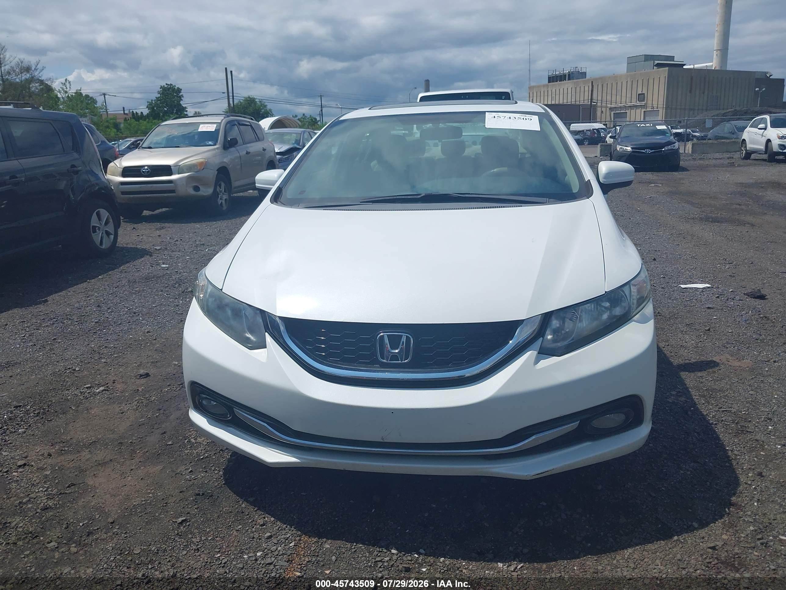 2015 Honda Civic Ex-l Белый vin: 19XFB2F90FE272344