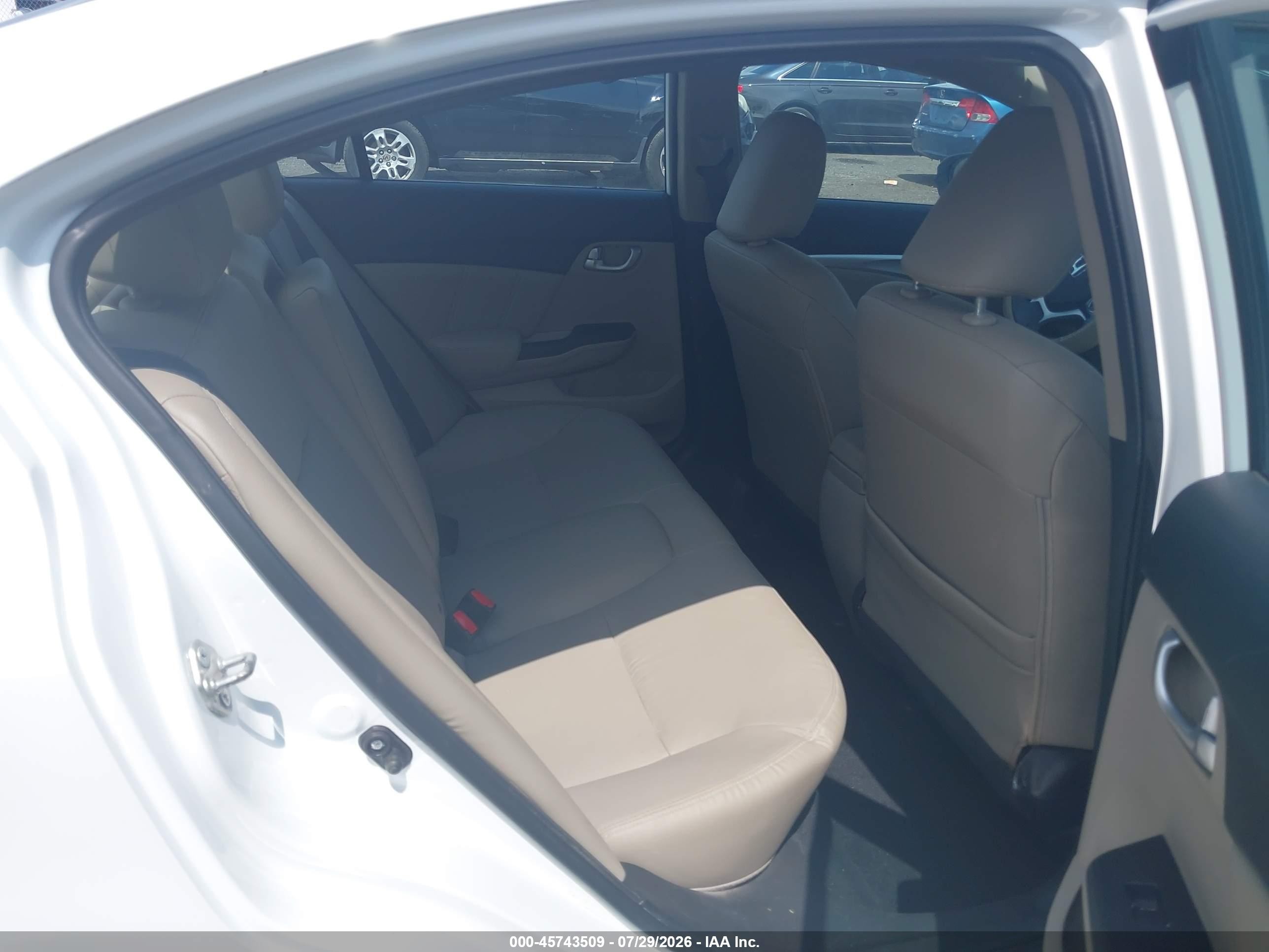 2015 Honda Civic Ex-l Белый vin: 19XFB2F90FE272344