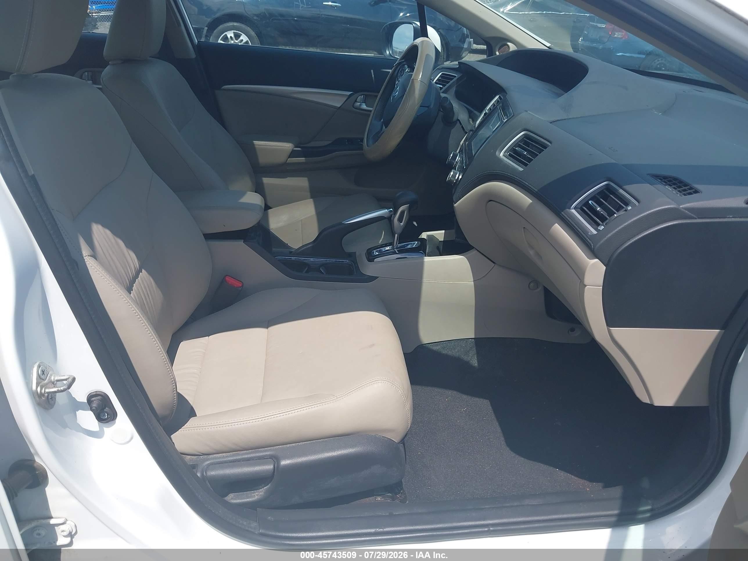 2015 Honda Civic Ex-l Белый vin: 19XFB2F90FE272344
