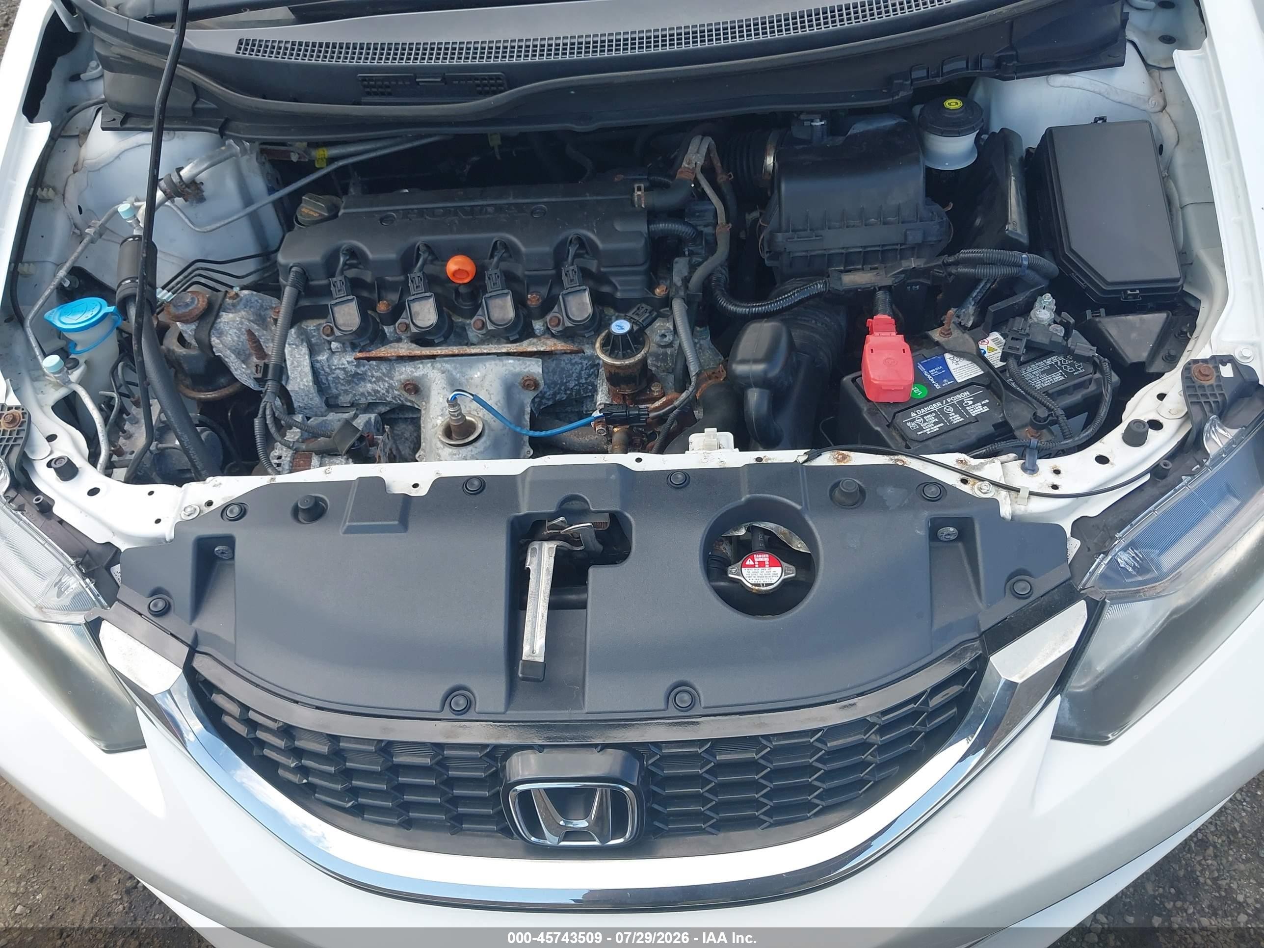 2015 Honda Civic Ex-l Белый vin: 19XFB2F90FE272344