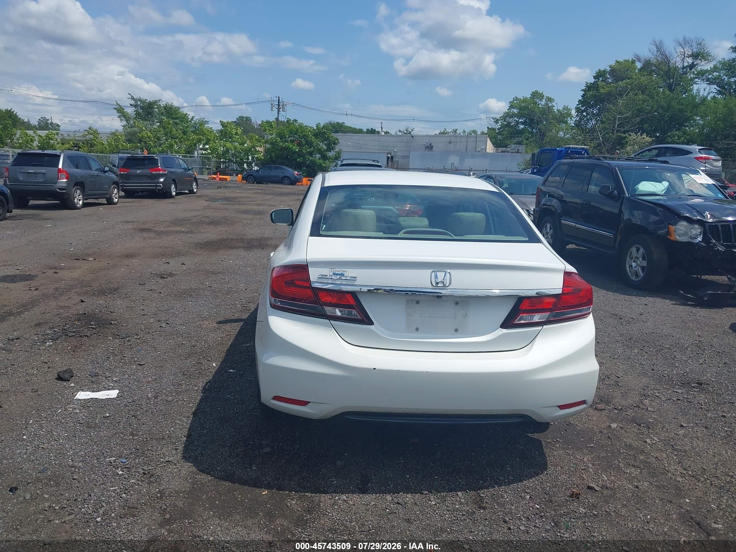 2015 Honda Civic Ex-l Белый vin: 19XFB2F90FE272344