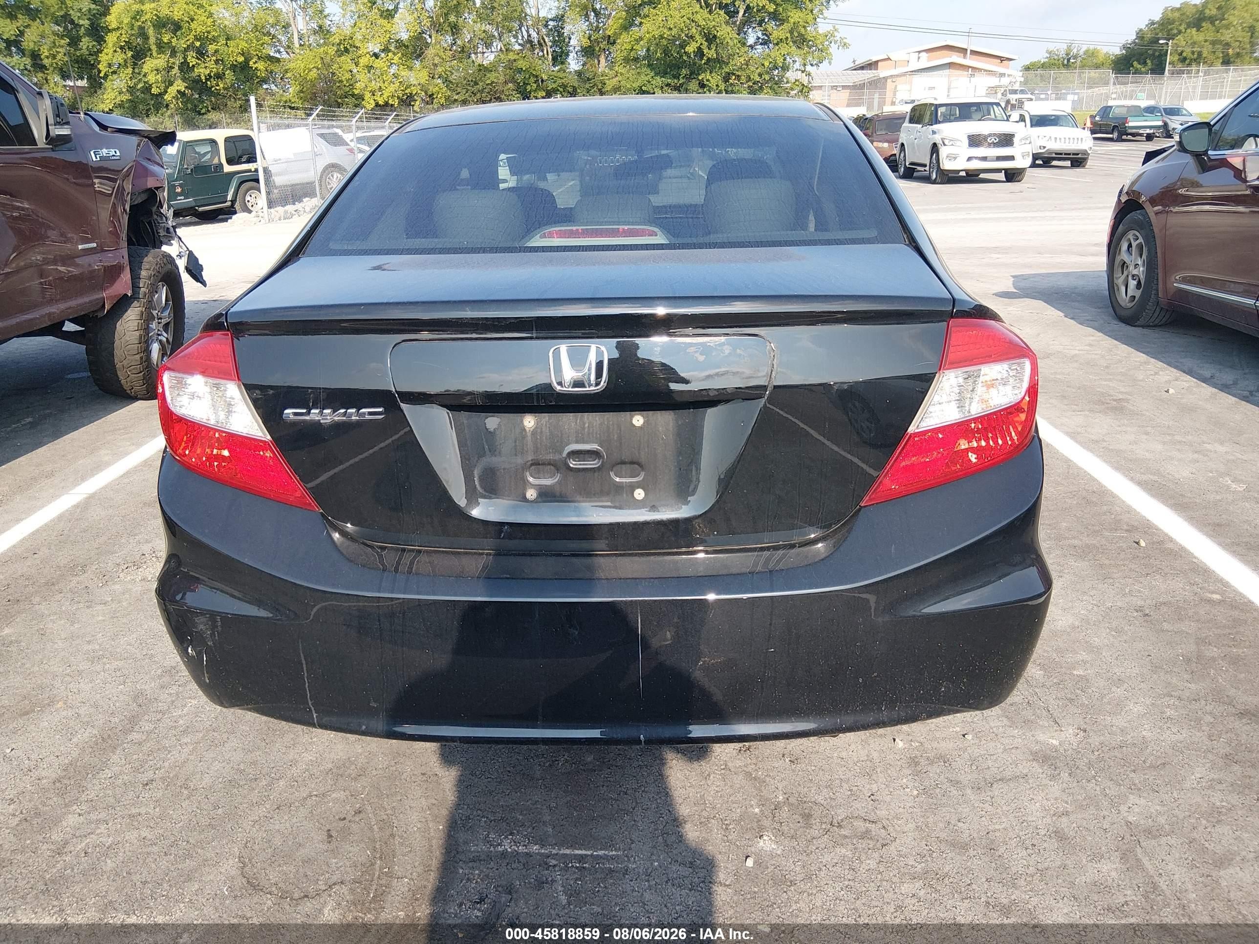 2012 Honda Civic Ex-l Black vin: 19XFB2F91CE016757
