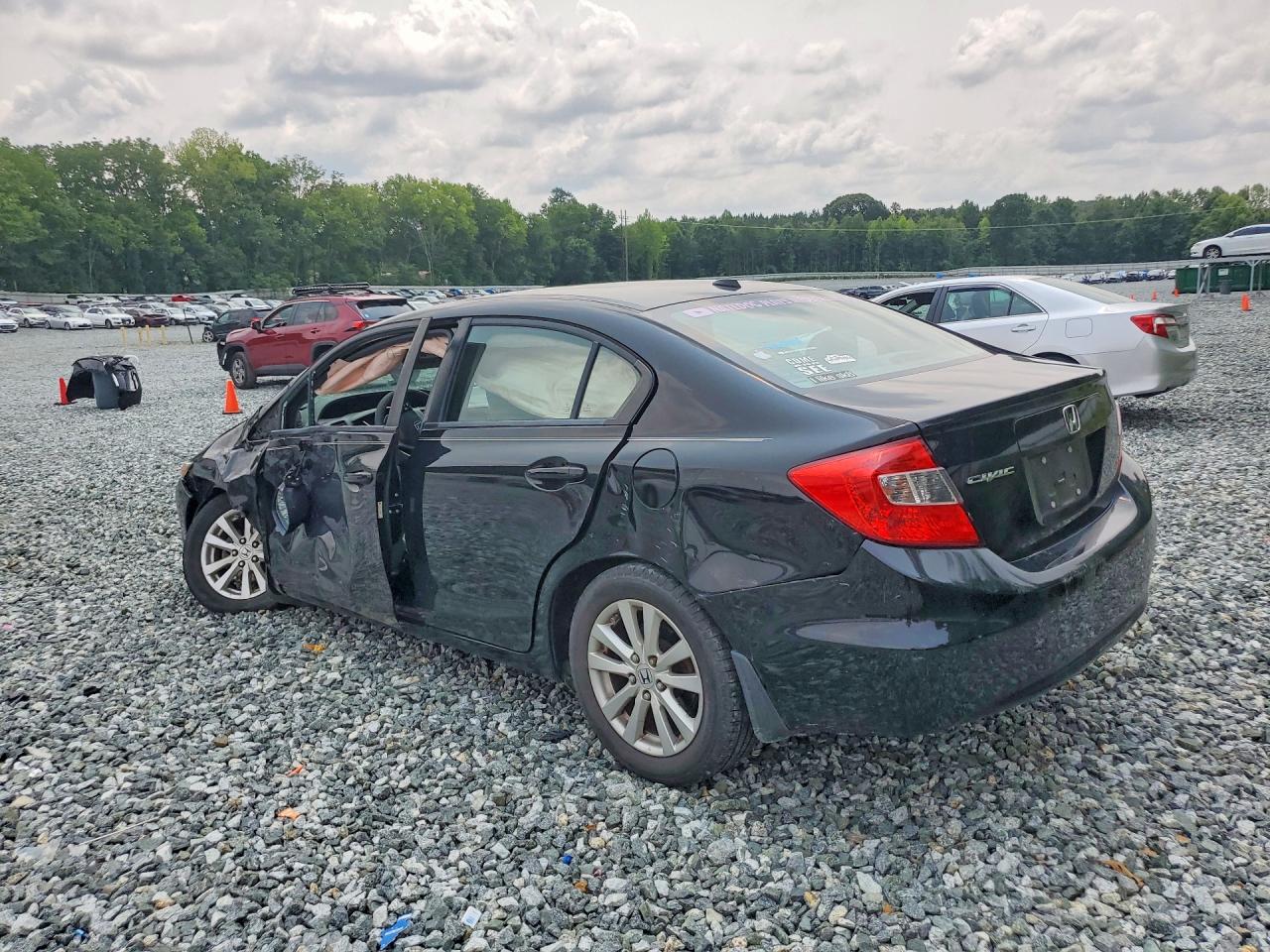 2012 Honda Civic Exl Black vin: 19XFB2F91CE034482