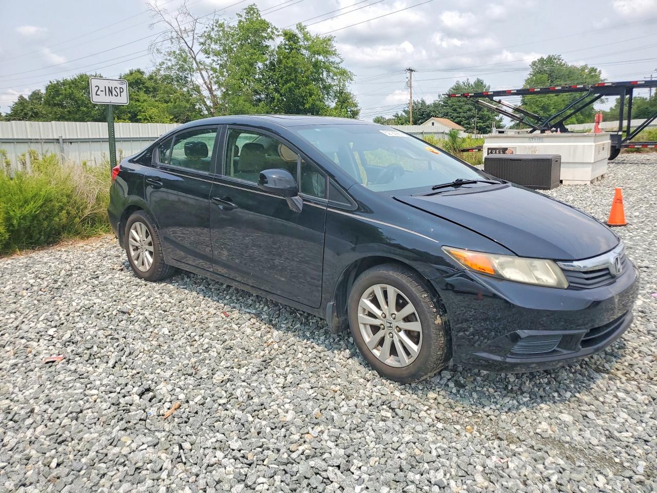 2012 Honda Civic Exl Black vin: 19XFB2F91CE034482