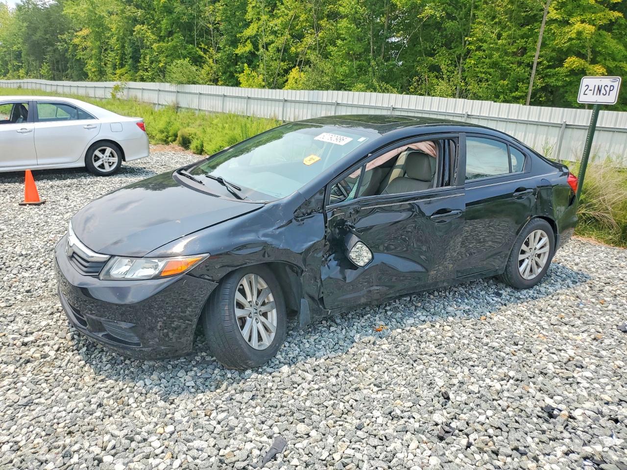 2012 Honda Civic Exl Черный vin: 19XFB2F91CE034482