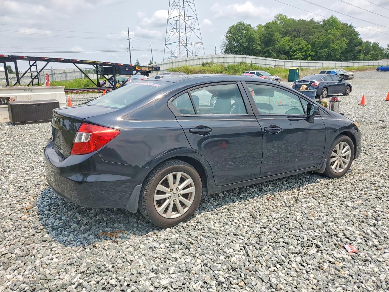 2012 Honda Civic Exl Black vin: 19XFB2F91CE034482