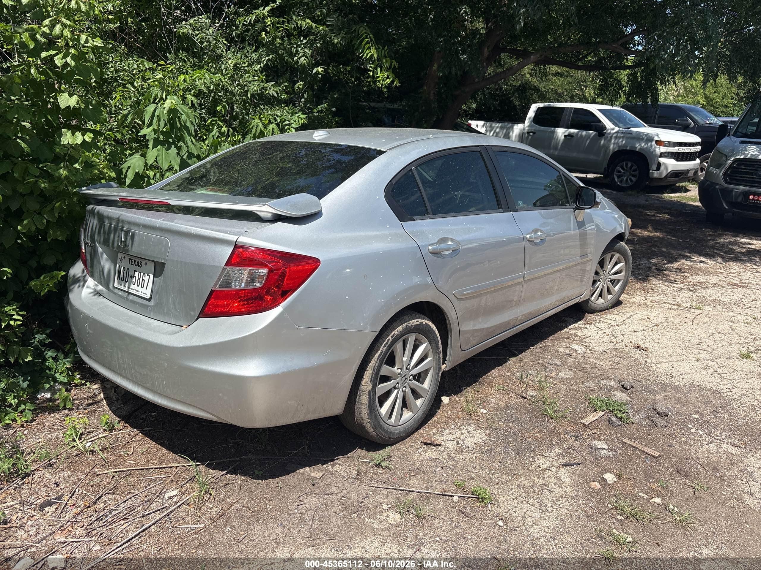 2012 Honda Civic Ex-l vin: 19XFB2F91CE041402