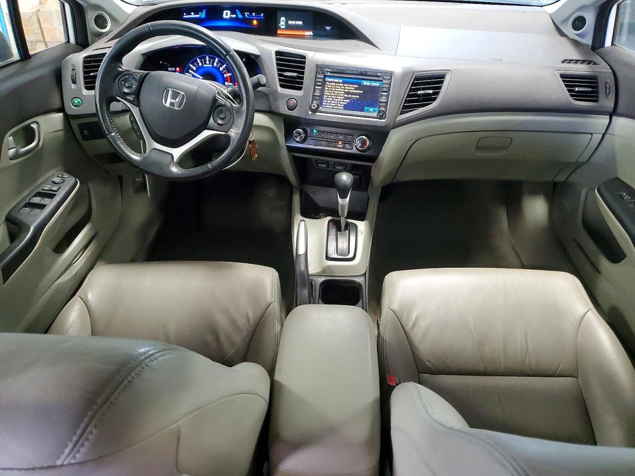 2012 Honda Civic Exl Белый vin: 19XFB2F91CE053307
