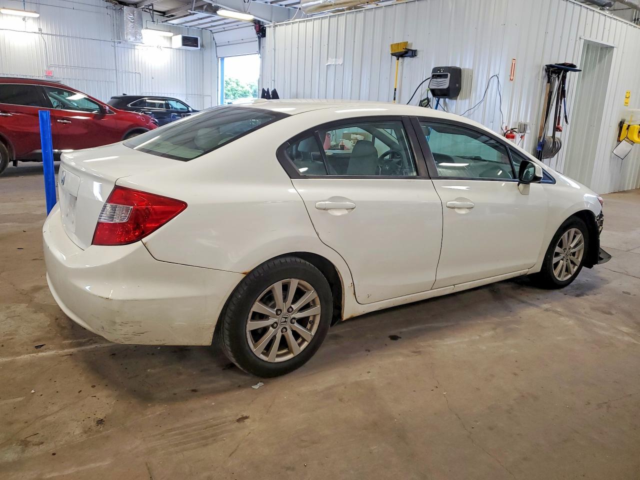 2012 Honda Civic Exl Белый vin: 19XFB2F91CE053307