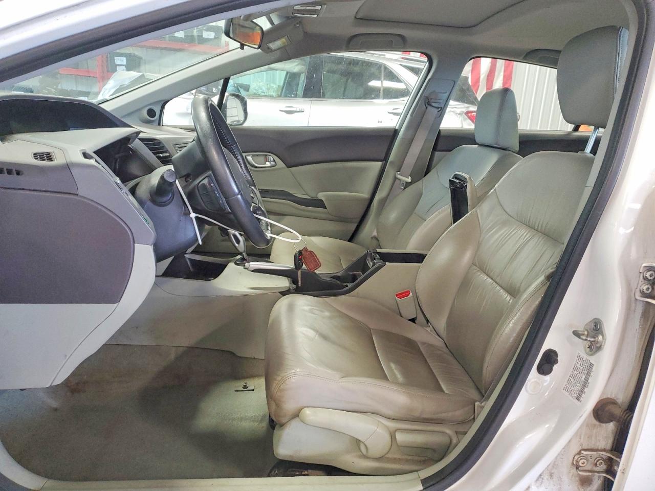 2012 Honda Civic Exl Белый vin: 19XFB2F91CE053307