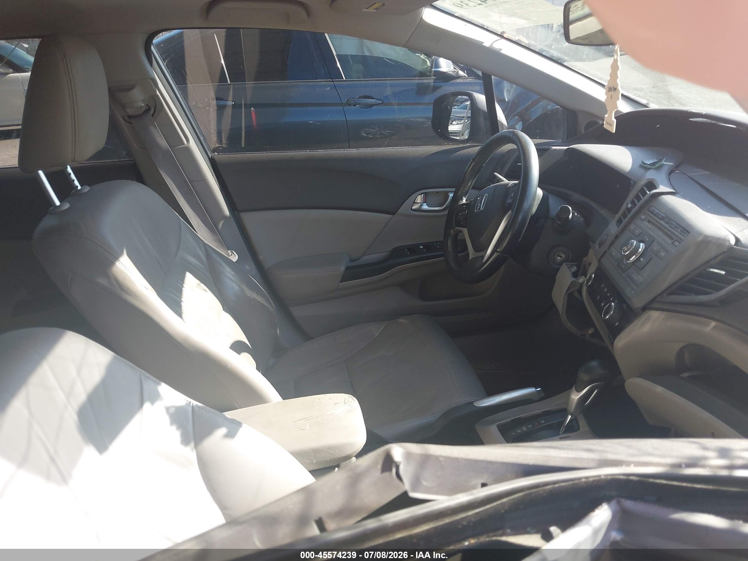 2012 Honda Civic Ex-l Gray vin: 19XFB2F91CE055915