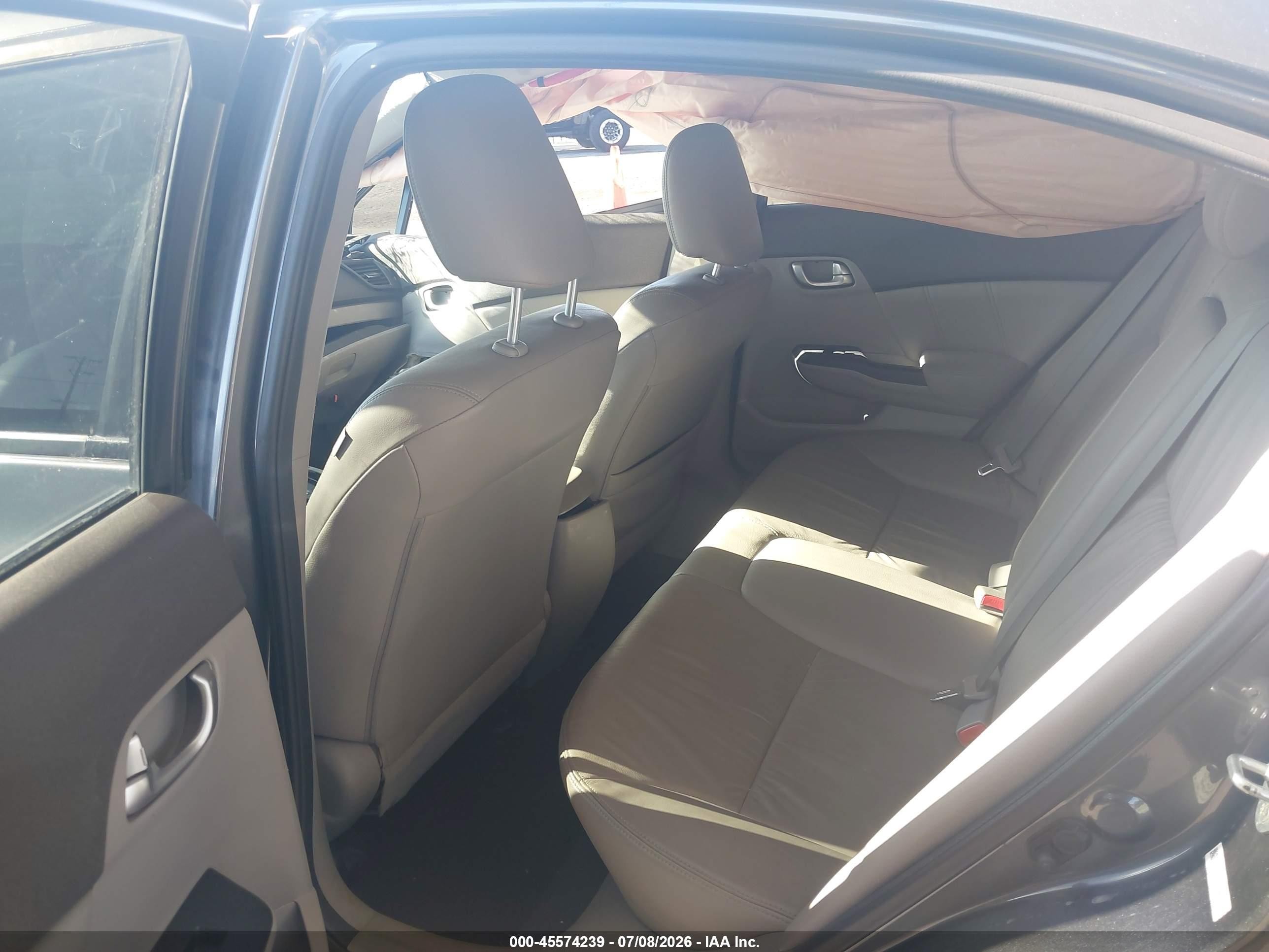 2012 Honda Civic Ex-l Gray vin: 19XFB2F91CE055915