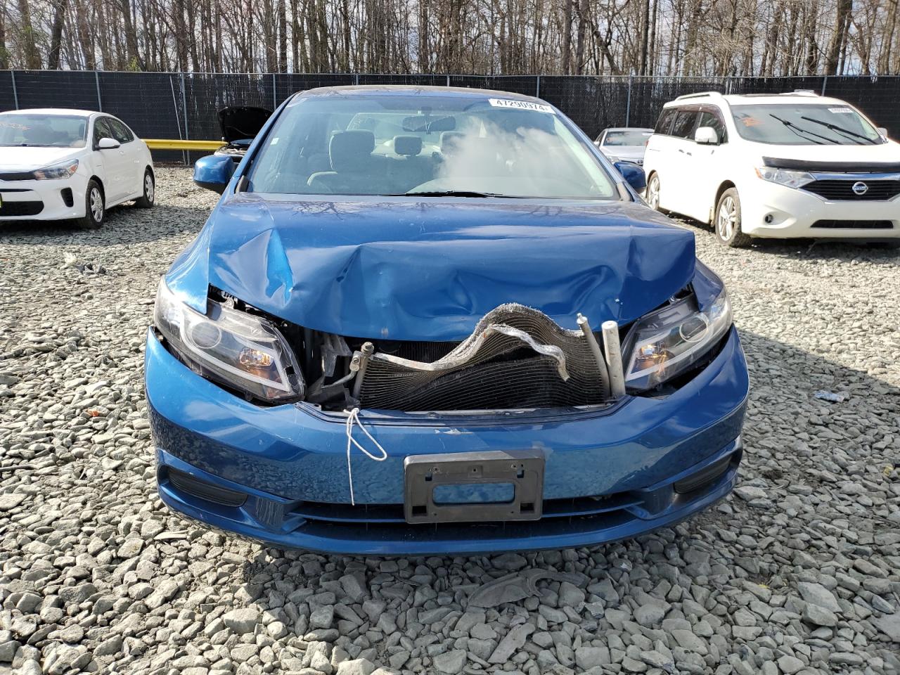 2012 Honda Civic Exl Blue vin: 19XFB2F91CE315178
