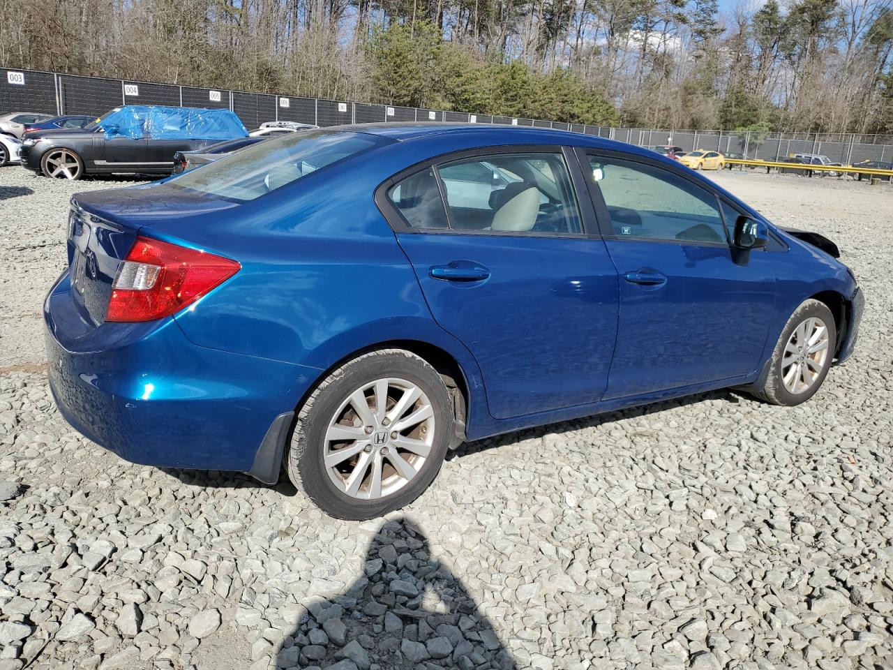 2012 Honda Civic Exl Blue vin: 19XFB2F91CE315178