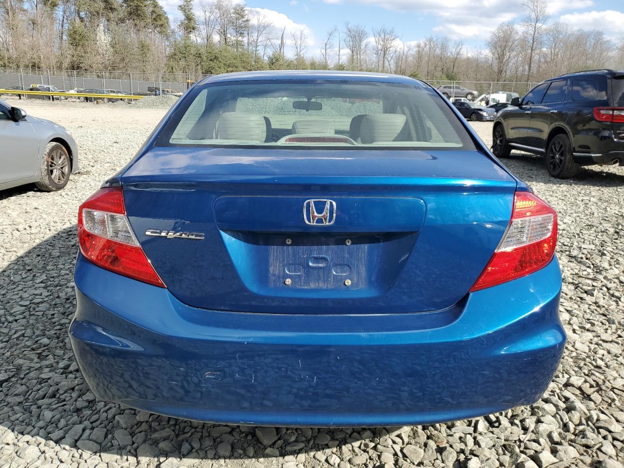 2012 Honda Civic Exl Blue vin: 19XFB2F91CE315178