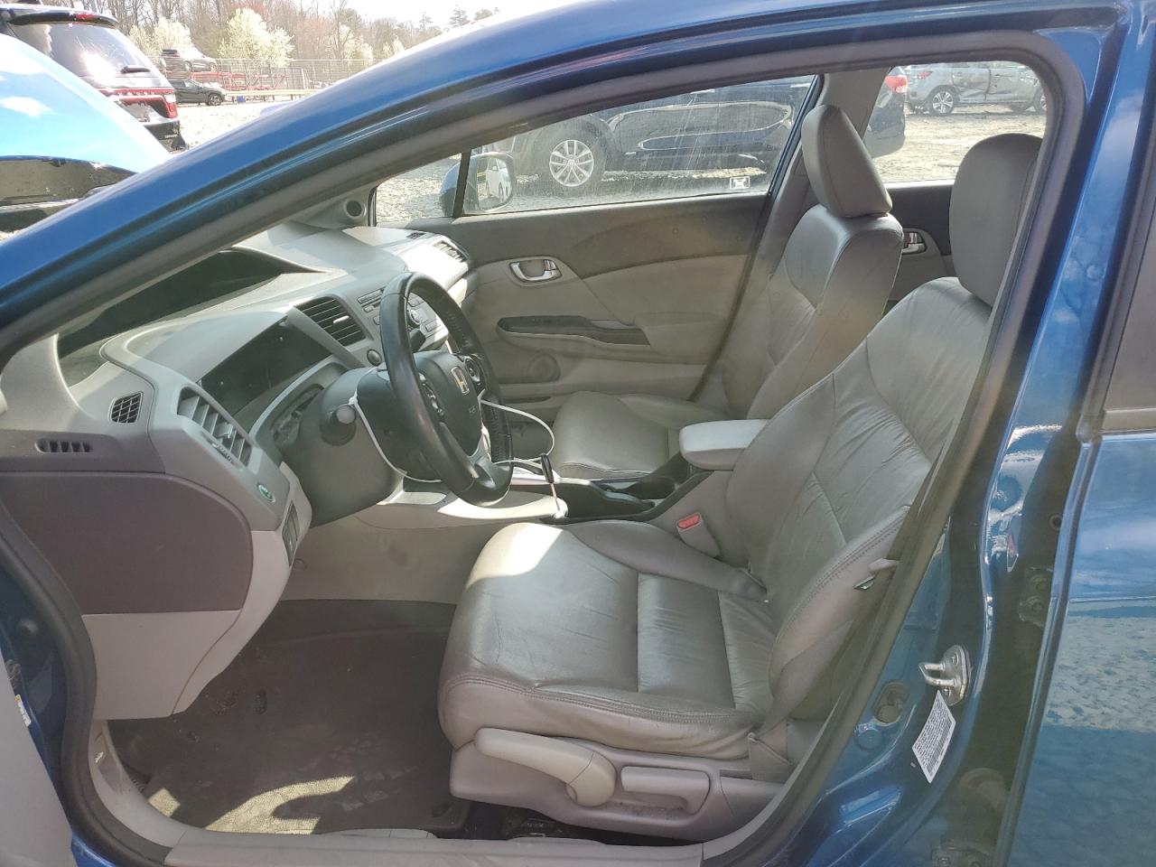 2012 Honda Civic Exl Blue vin: 19XFB2F91CE315178