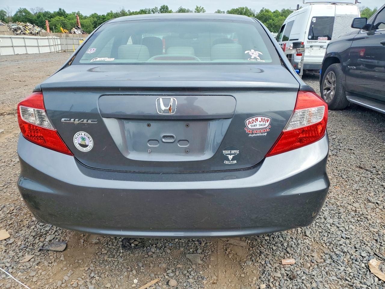 2012 Honda Civic Exl Gray vin: 19XFB2F91CE315696