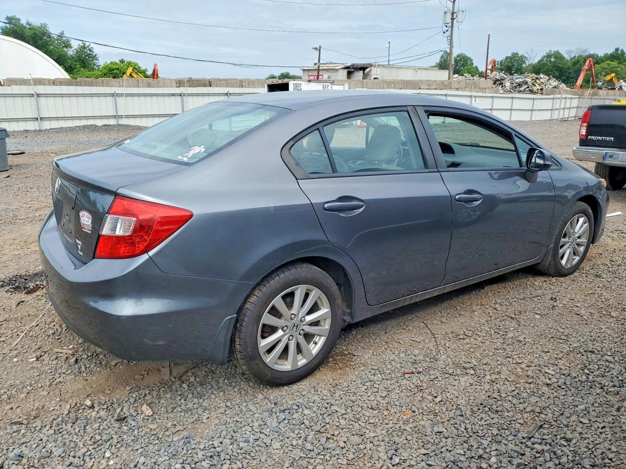2012 Honda Civic Exl Gray vin: 19XFB2F91CE315696