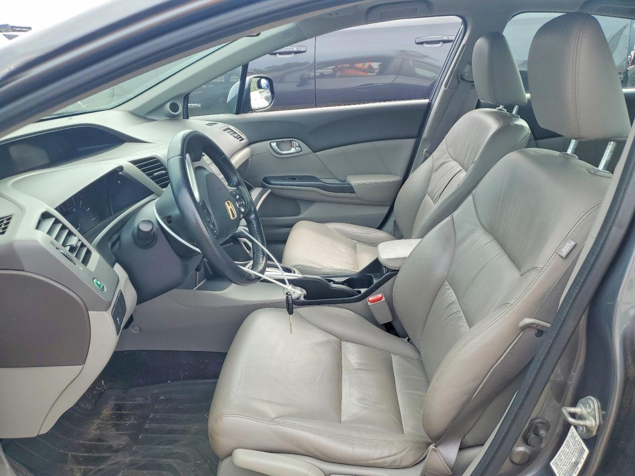 2012 Honda Civic Exl Gray vin: 19XFB2F91CE315696