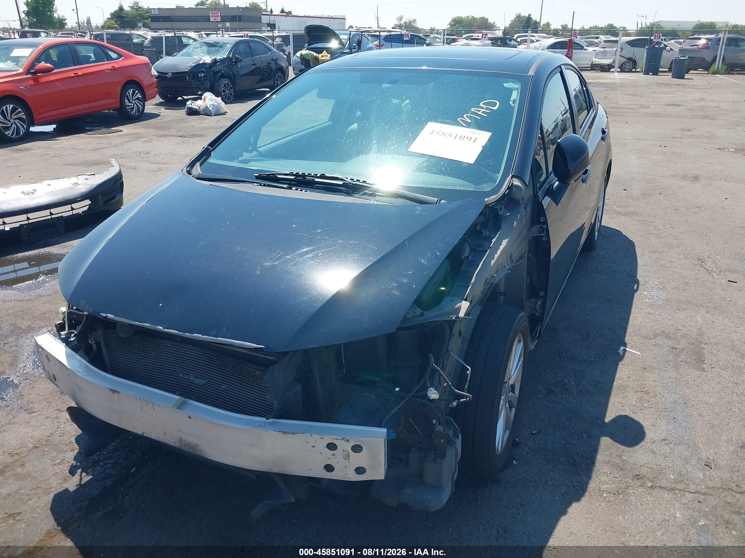 2012 Honda Civic Ex-l Black vin: 19XFB2F91CE325354
