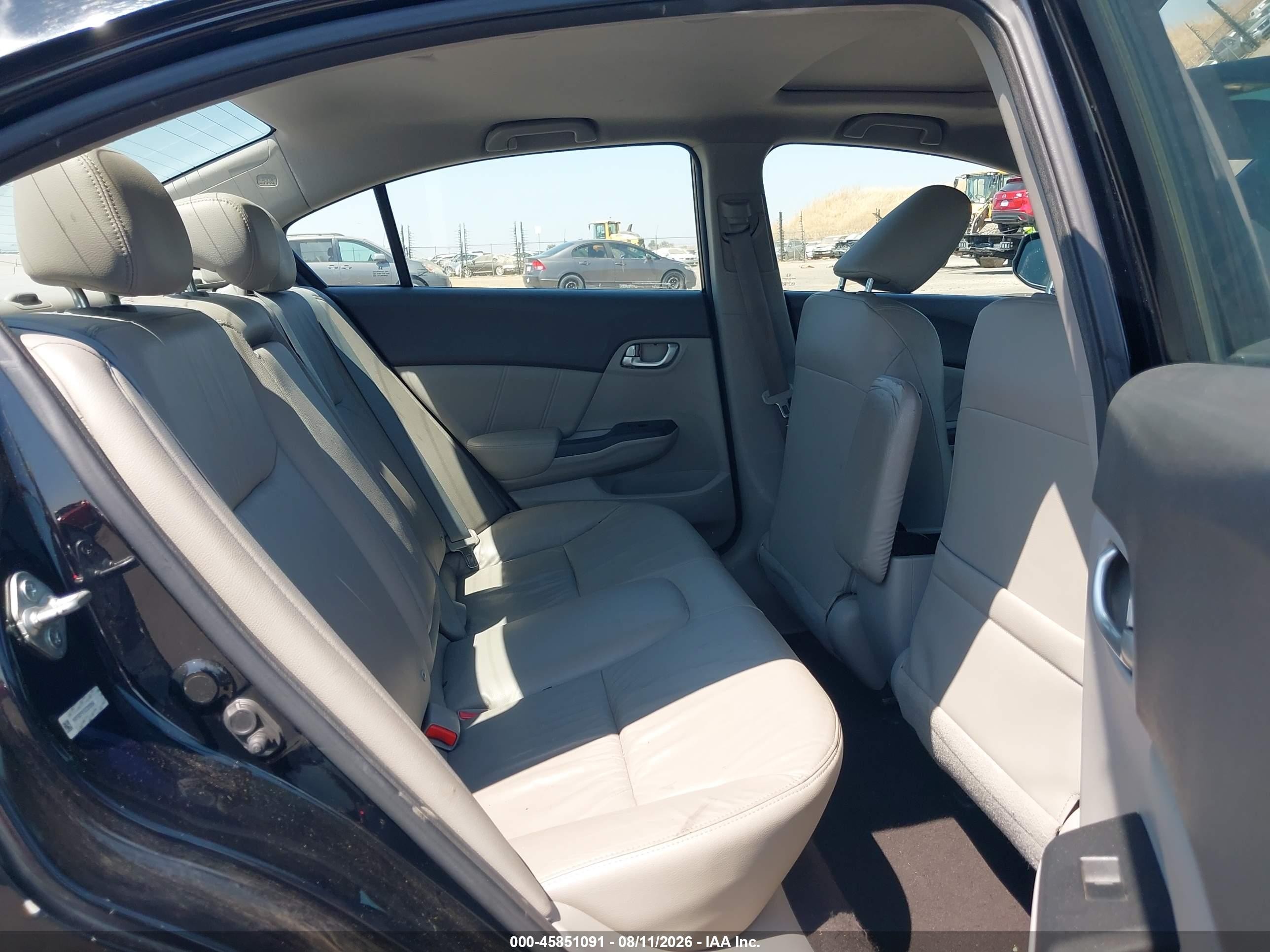 2012 Honda Civic Ex-l Black vin: 19XFB2F91CE325354