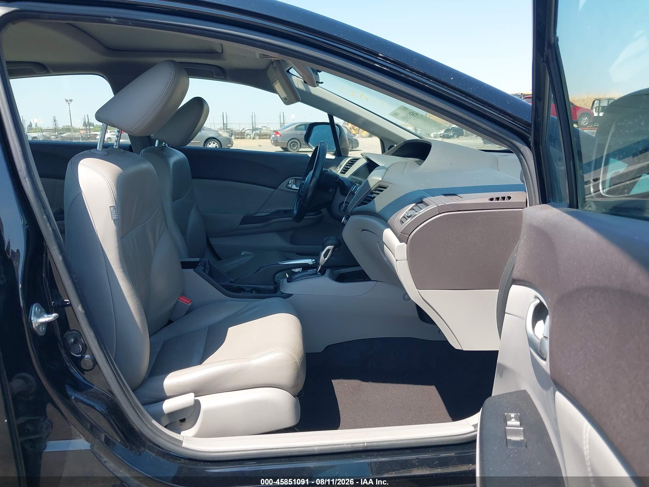 2012 Honda Civic Ex-l Black vin: 19XFB2F91CE325354