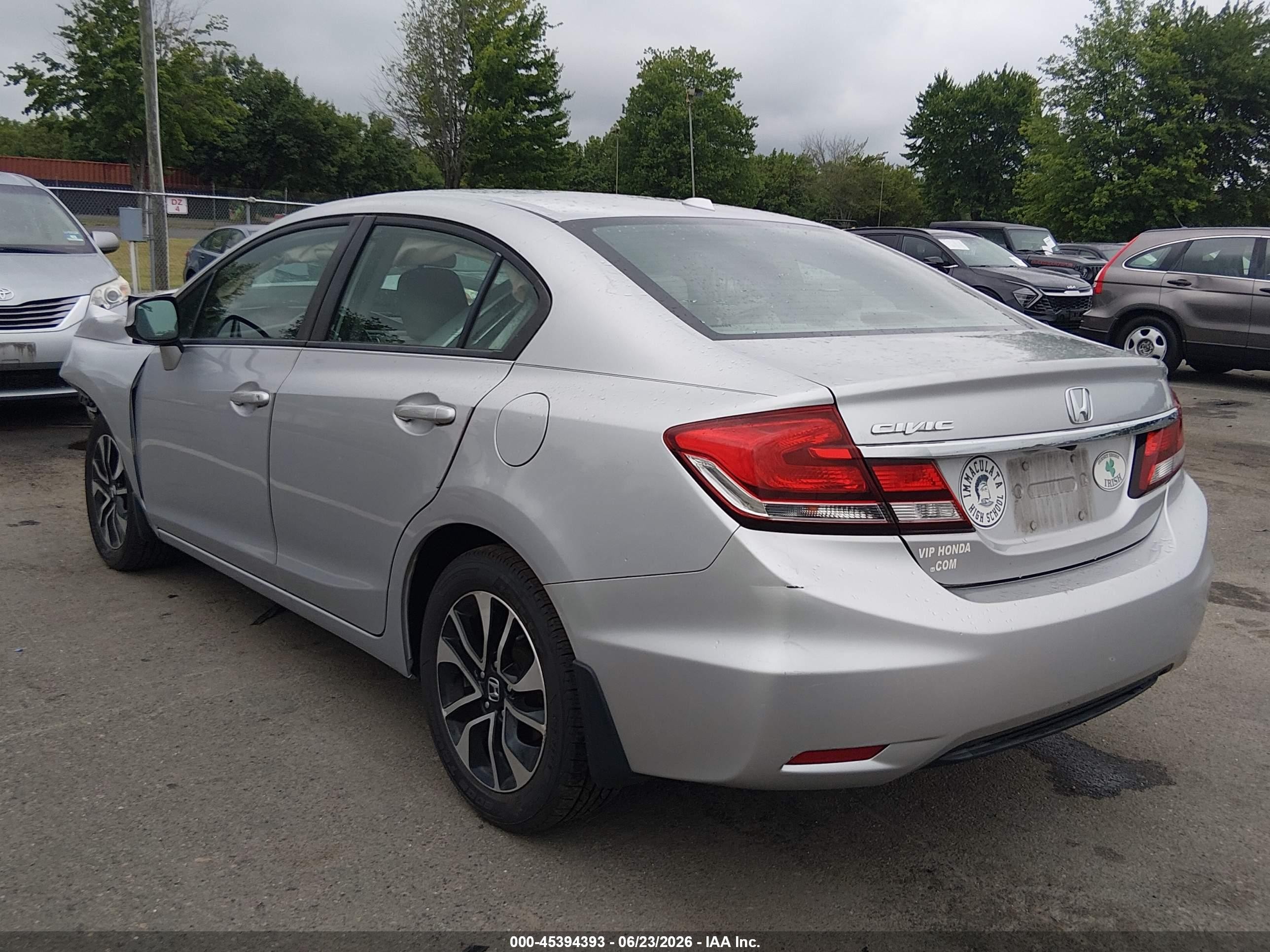 2013 Honda Civic Ex-l Silver vin: 19XFB2F91DE213641