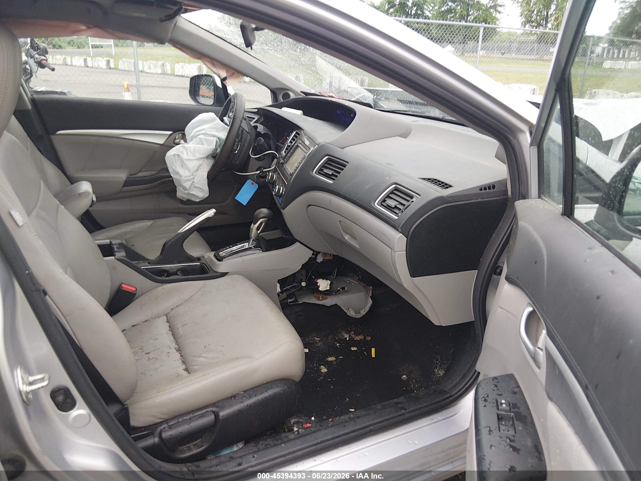 2013 Honda Civic Ex-l Silver vin: 19XFB2F91DE213641